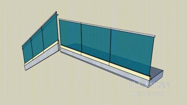 栏杆SU模型下载【ID:37630820】