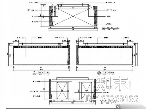 [上海]开发新区现代陈列馆室内装饰设计施工图cad施工图下载【ID:165363186】