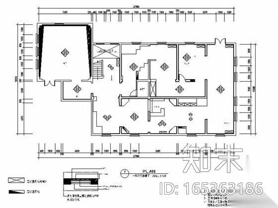 [上海]开发新区现代陈列馆室内装饰设计施工图cad施工图下载【ID:165363186】