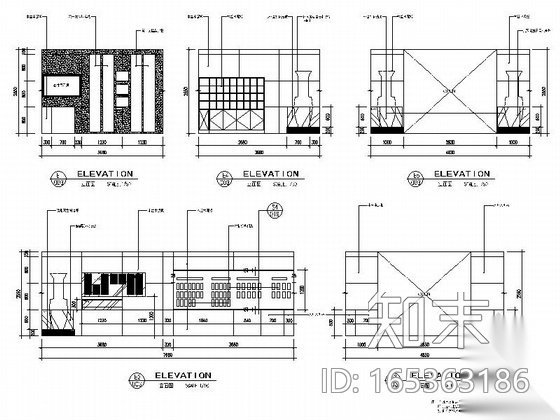[上海]开发新区现代陈列馆室内装饰设计施工图cad施工图下载【ID:165363186】