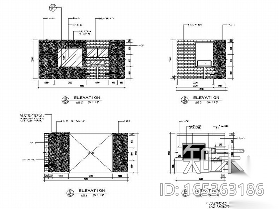 [上海]开发新区现代陈列馆室内装饰设计施工图cad施工图下载【ID:165363186】