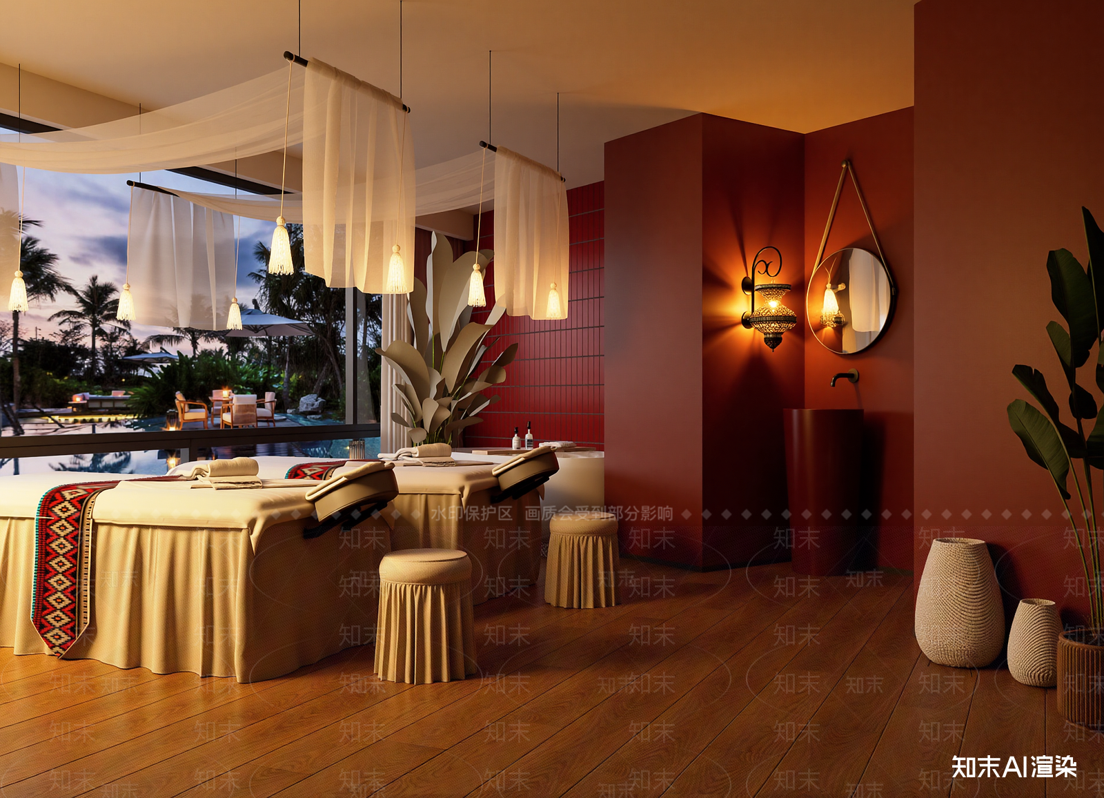 东南亚美容院3D模型下载【ID:1214421149】