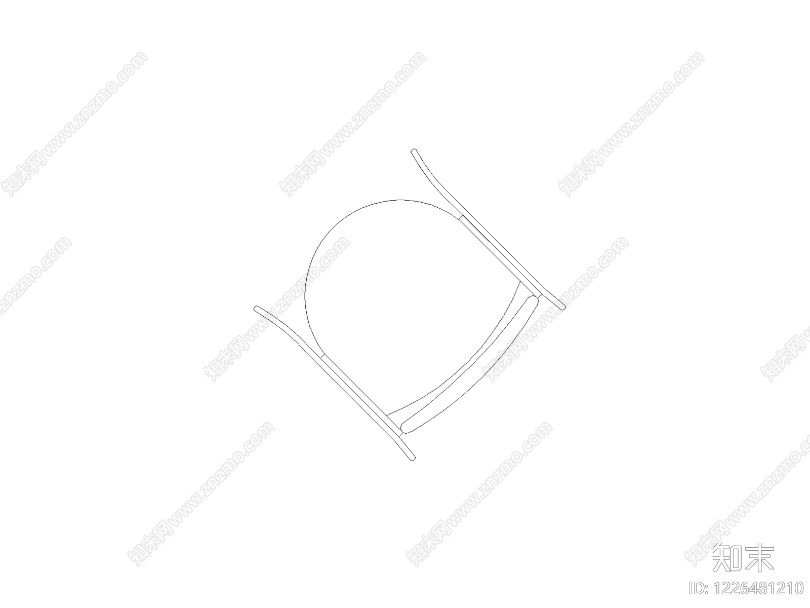 现代椅子CAD图纸