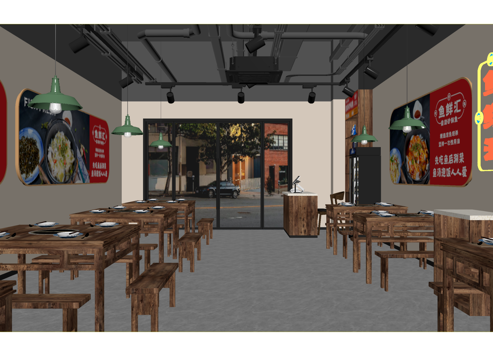 现代其他餐饮空间3D模型下载【ID:1214784948】