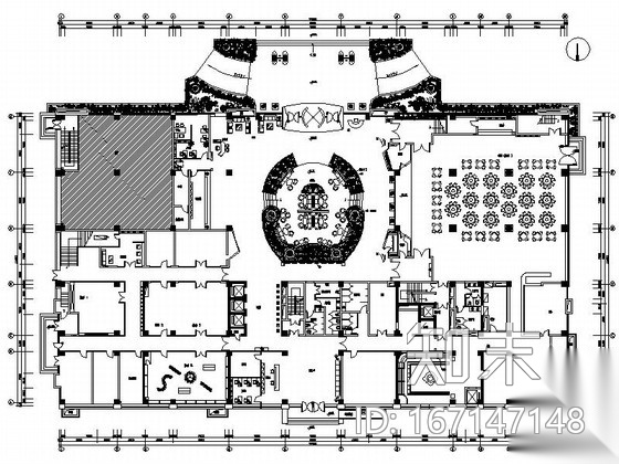 [沈阳]金融商业中心区标准时尚五星级酒店室内装修施工图cad施工图下载【ID:167147148】