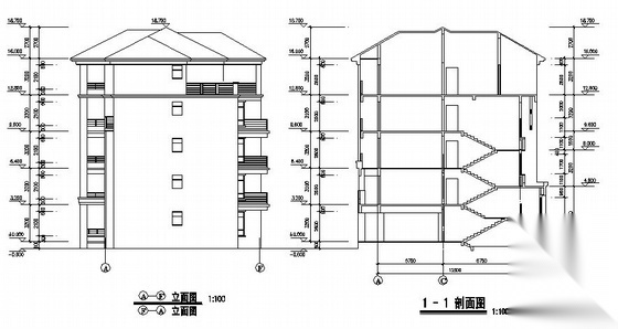 某五层住宅楼建筑施工图施工图下载【ID:149843124】