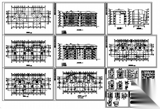 某五层住宅楼建筑施工图施工图下载【ID:149843124】