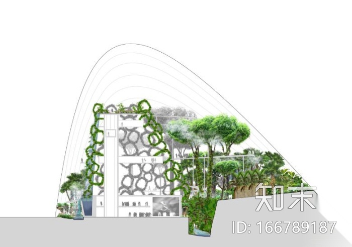 [新加坡]垂直绿化立体公园景观方案设计文本施工图下载【ID:166789187】