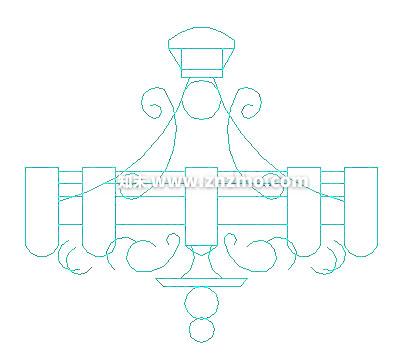 吊灯cad施工图下载【ID:178289158】