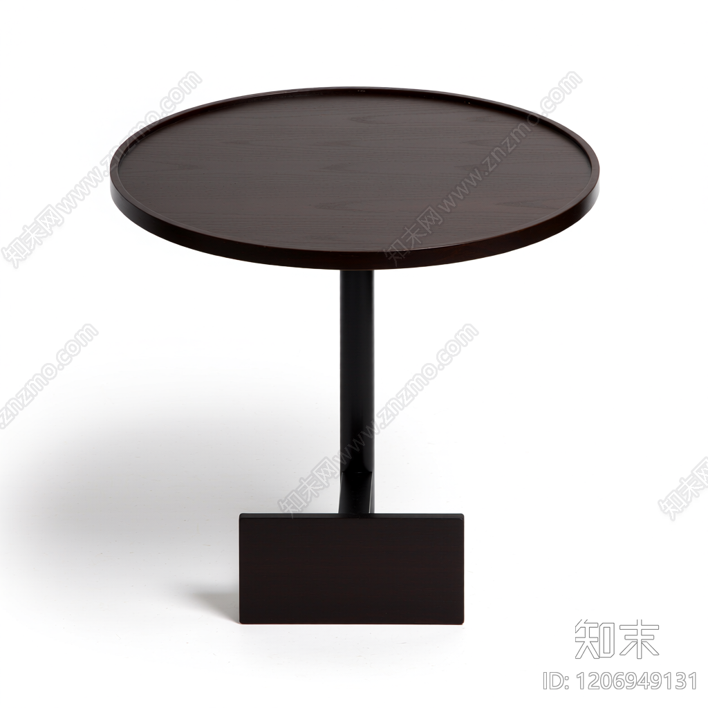 圆形黑色茶几3D模型下载【ID:1206949131】