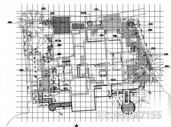 庭院种植设计施工图cad施工图下载【ID:166047155】