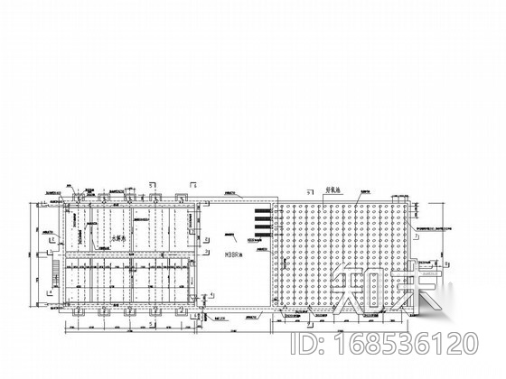 水解池及生化池工艺施工图cad施工图下载【ID:168536120】