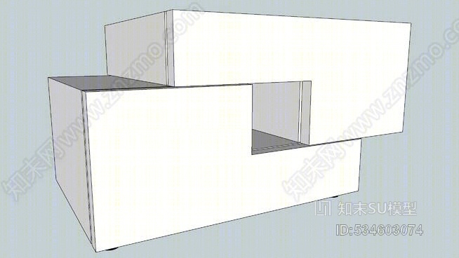 拉戈“双胞胎”床头柜SU模型下载【ID:534603074】