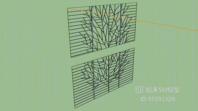 护窗SU模型下载【ID:97293320】