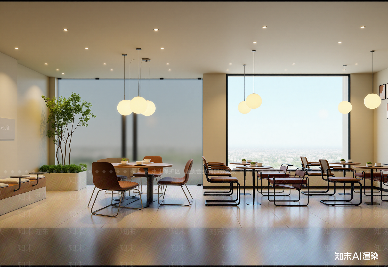现代咖啡厅3D模型下载【ID:1214346450】