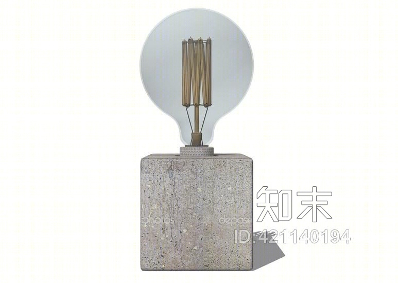 现代台灯SU模型下载【ID:421140194】