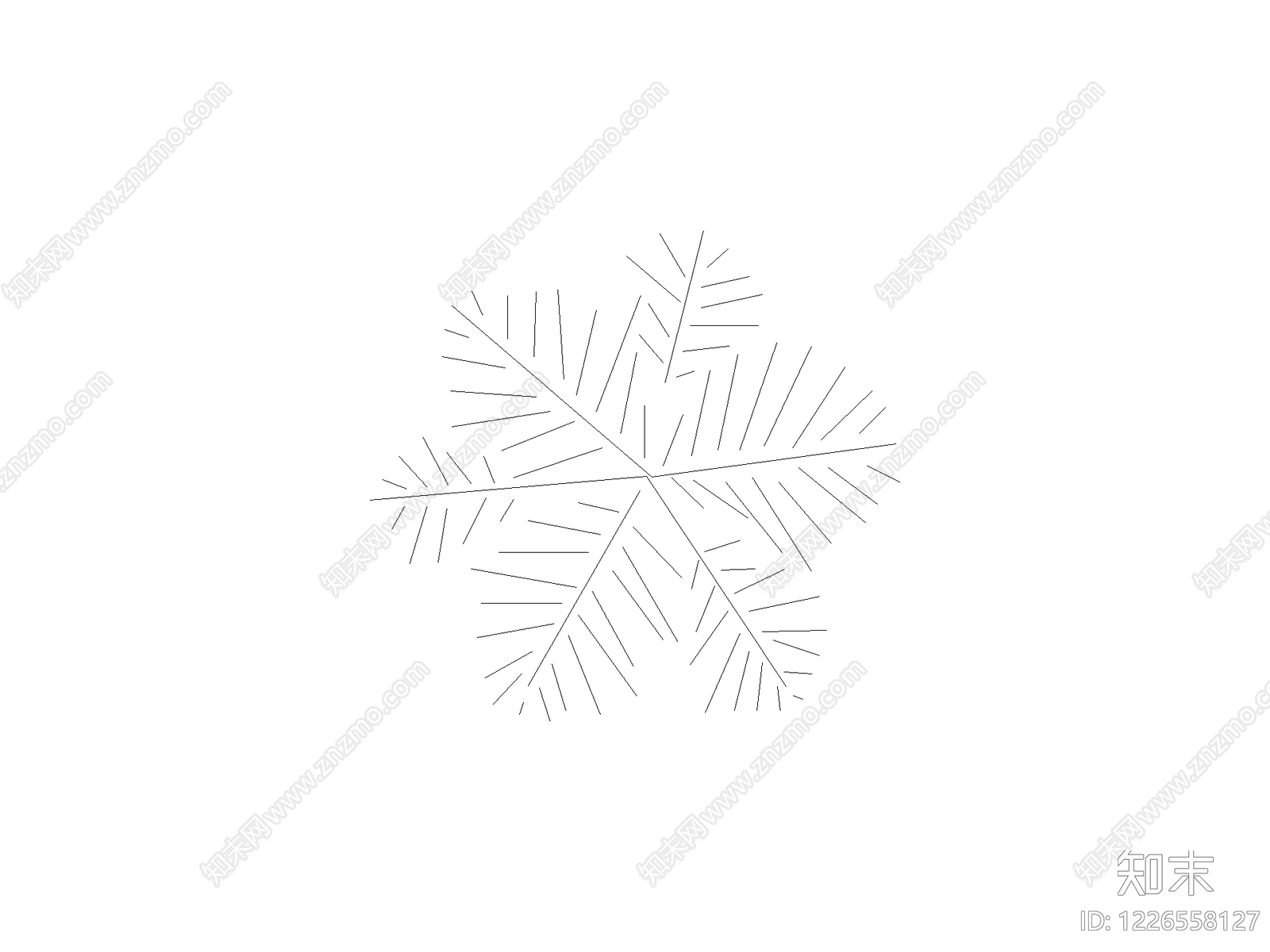 现代乔木种植CAD图纸