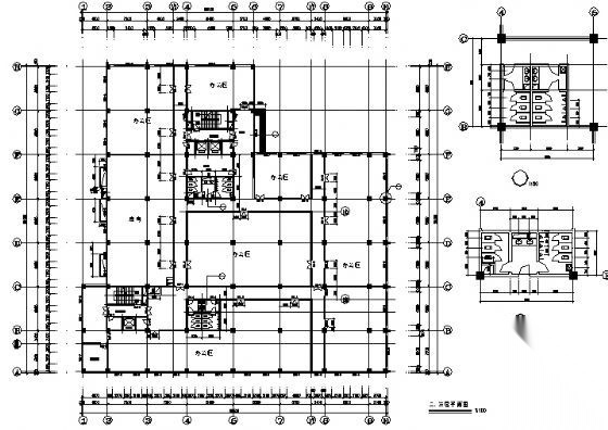 某九层商业楼建筑施工图cad施工图下载【ID:151463180】