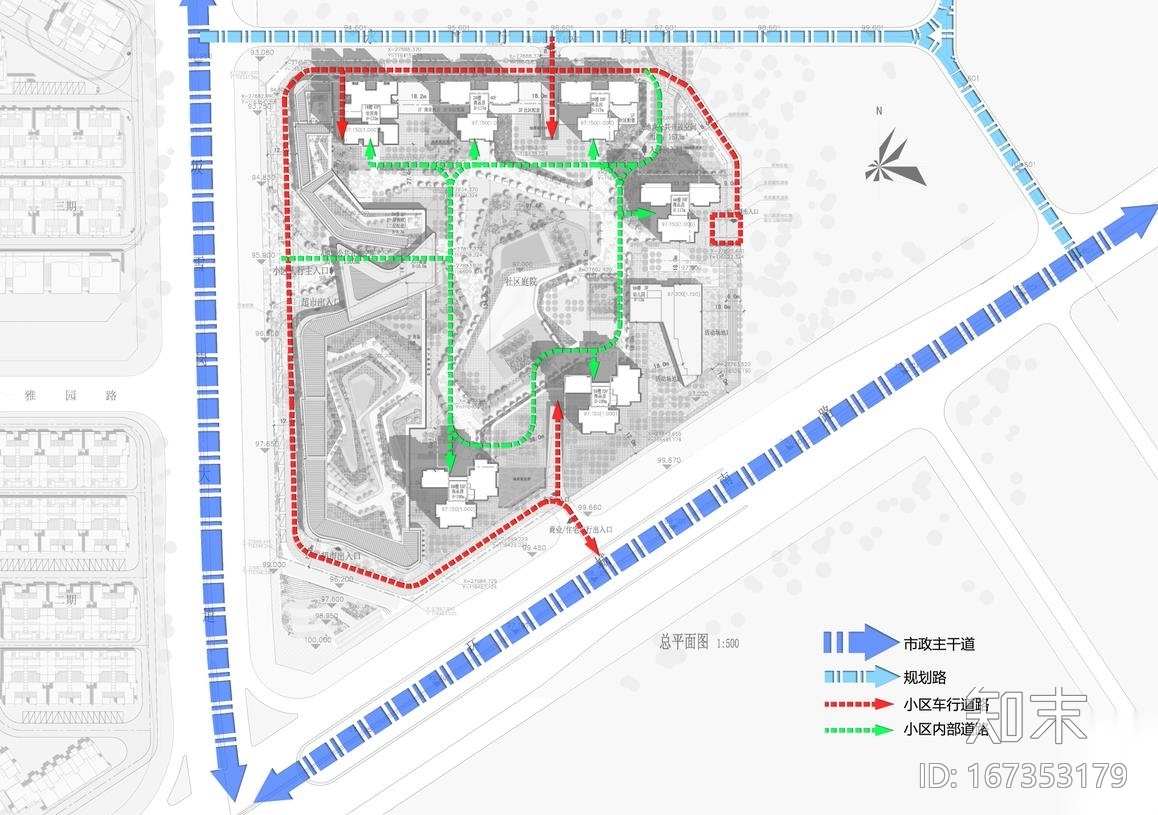 [广东]万科现代风格住宅建筑方案设计cad施工图下载【ID:167353179】