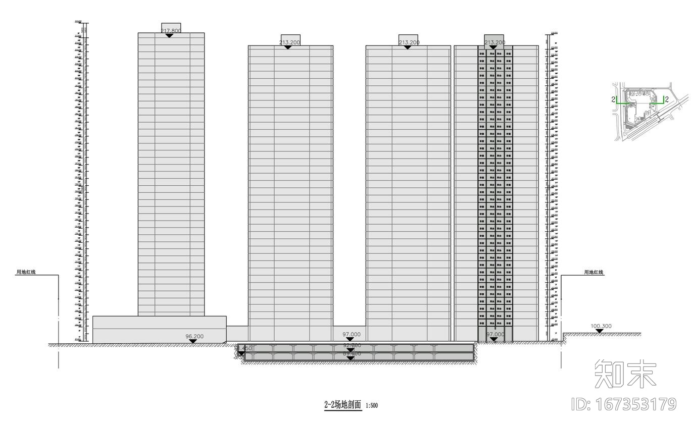 [广东]万科现代风格住宅建筑方案设计cad施工图下载【ID:167353179】