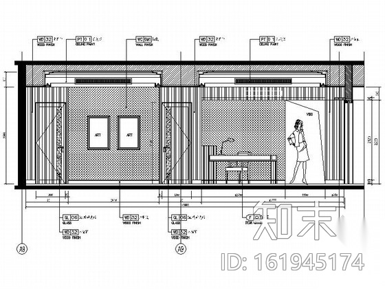[厦门]豪华假日五星级酒店总经理房装修图cad施工图下载【ID:161945174】