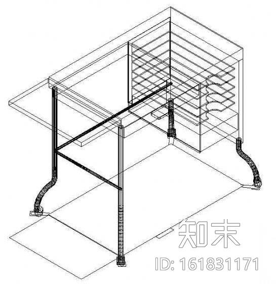 办公家具CAD模型2cad施工图下载【ID:161831171】