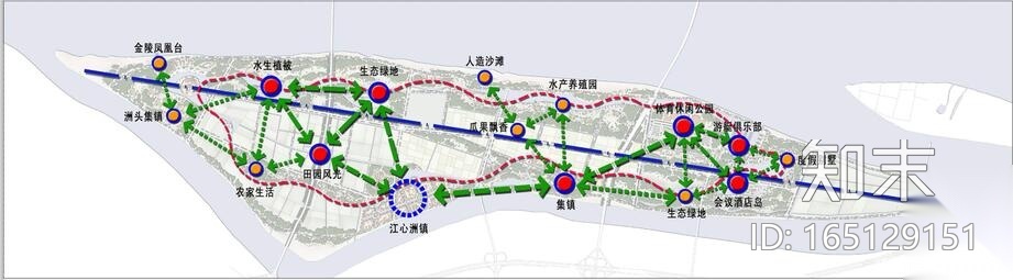 [江苏]南京江心洲农业生态旅游度假区规划策划(文化，长...cad施工图下载【ID:165129151】