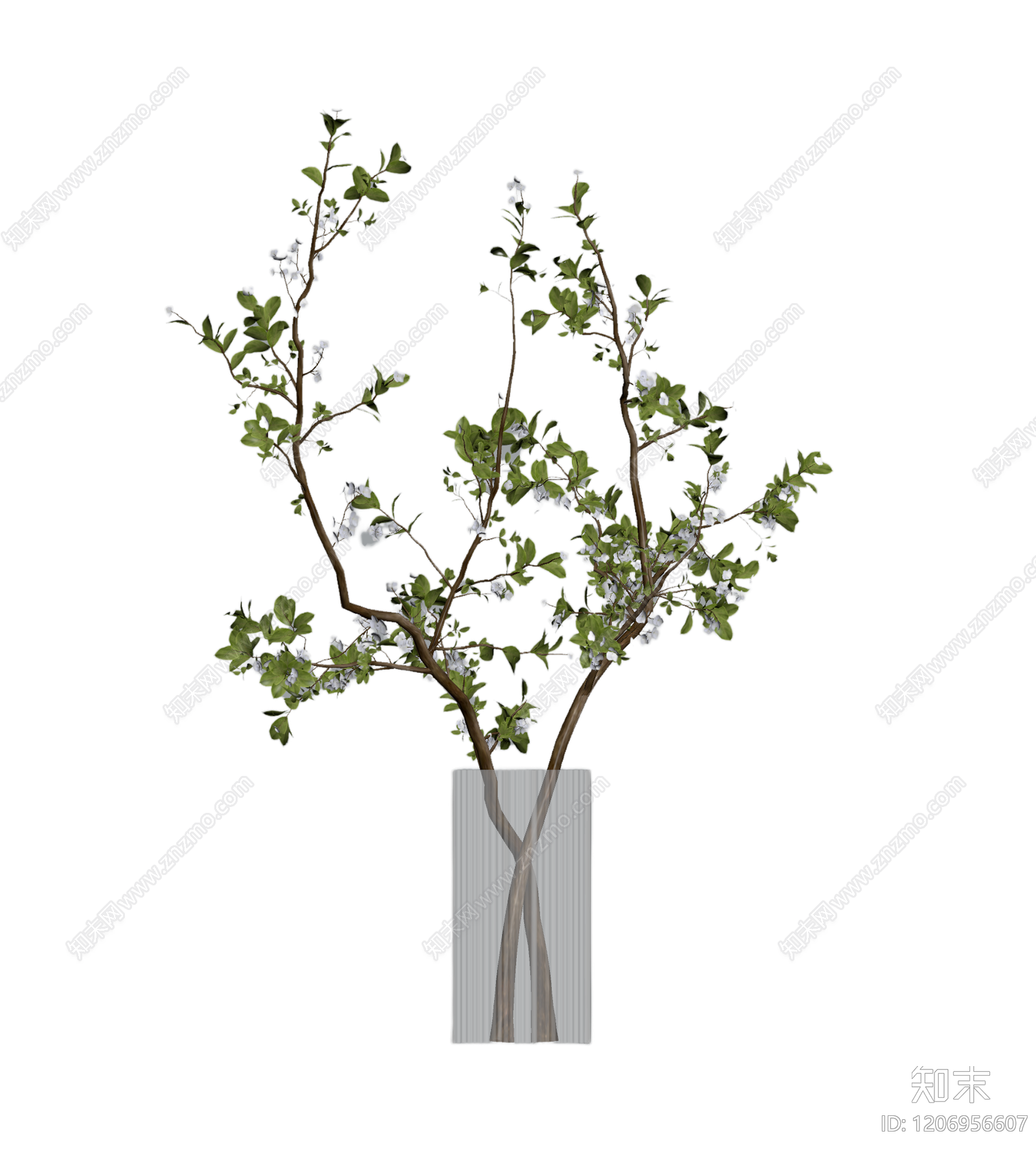 花瓶插花装饰3D模型下载【ID:1206956607】