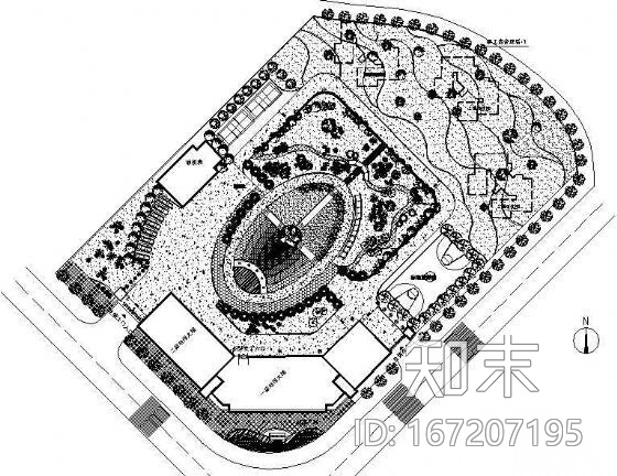 某市电信局环境绿化施工图cad施工图下载【ID:167207195】