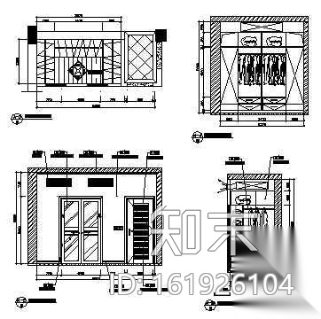 某联排别墅装修图cad施工图下载【ID:161926104】