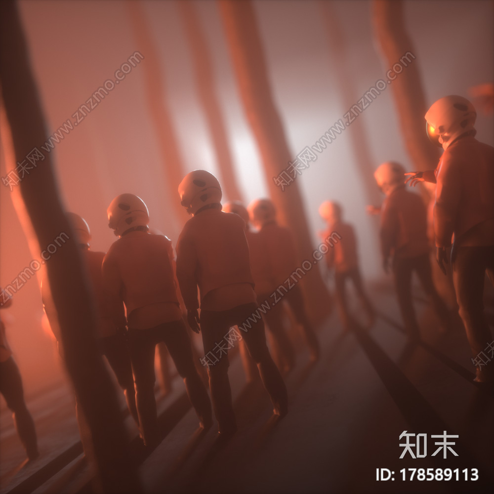 迷雾人CG模型下载【ID:178589113】