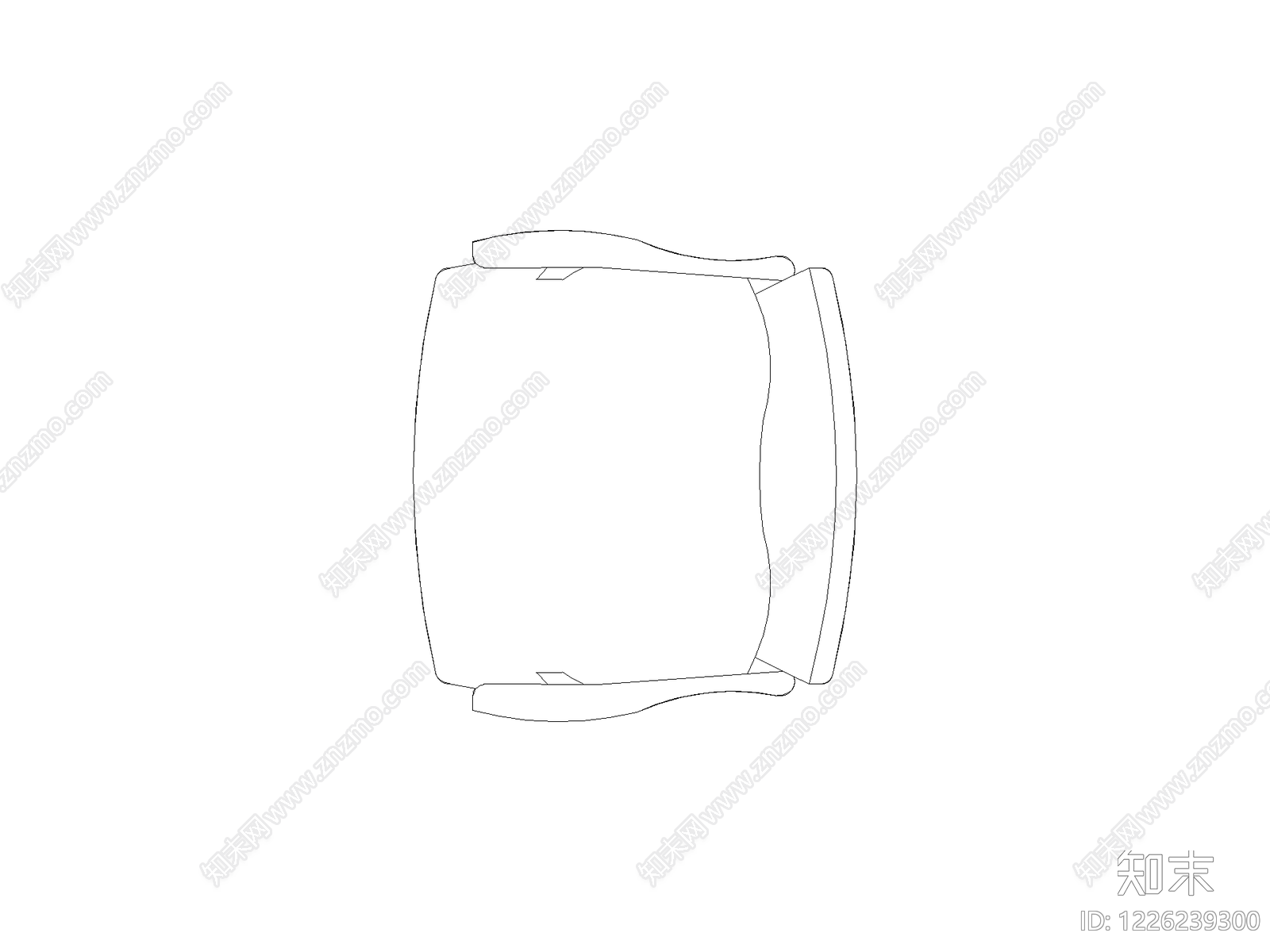 沙发cad施工图下载【ID:1226239300】