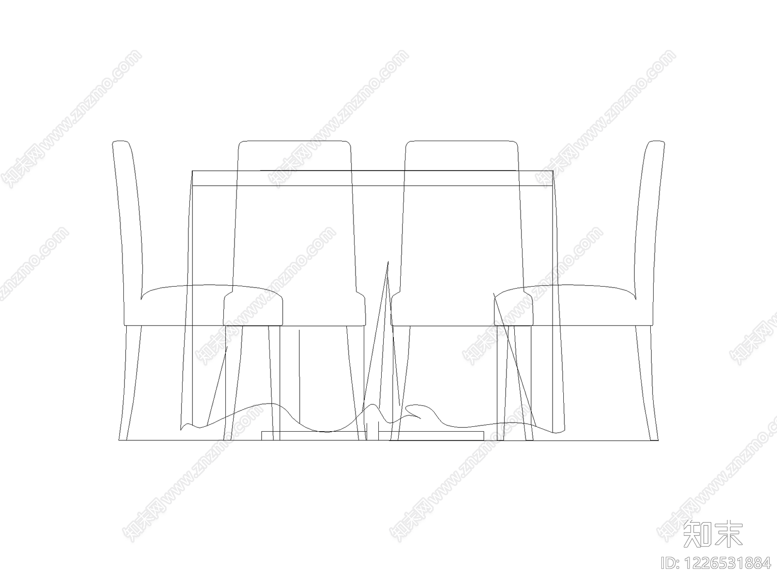 现代椅子CAD图纸