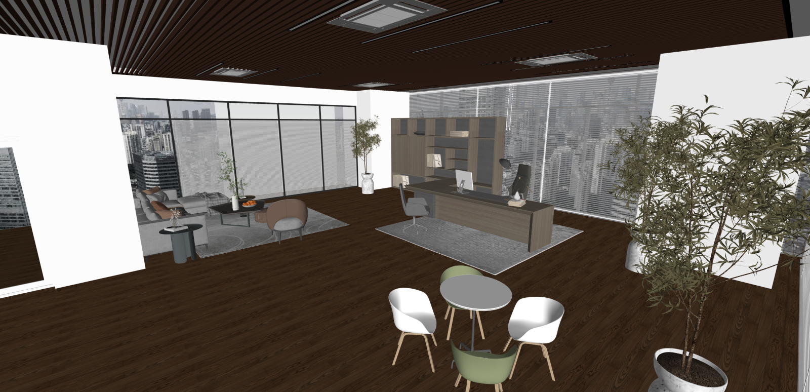 现代办公室SU模型下载【ID:1215992144】