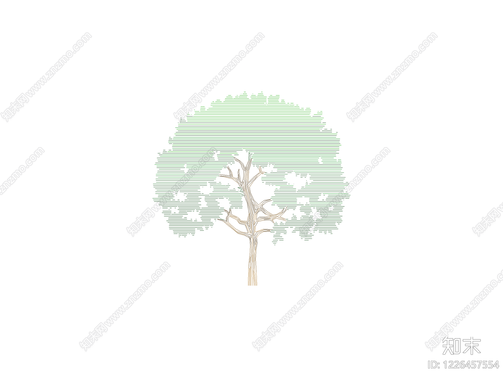乔木种植CAD图纸