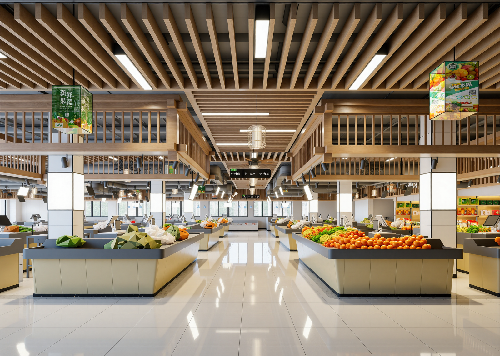 现代超市3D模型下载【ID:1215048108】