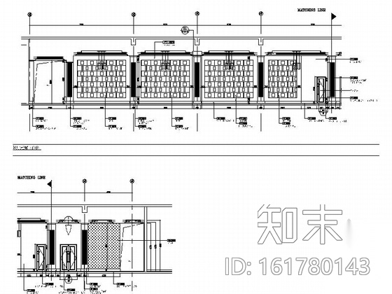 [深圳]豪华酒店餐厅室内装修CAD竣工图（含实景）cad施工图下载【ID:161780143】