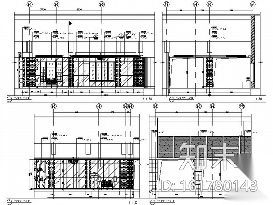 [深圳]豪华酒店餐厅室内装修CAD竣工图（含实景）cad施工图下载【ID:161780143】