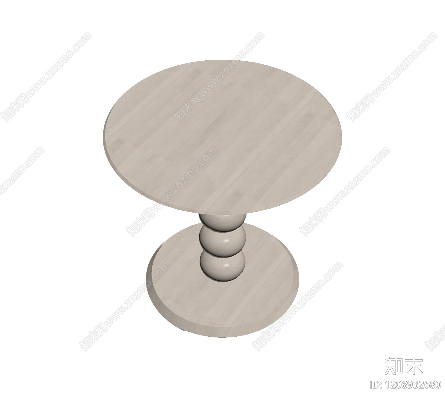 球柱式圆桌3D模型下载【ID:1206932680】