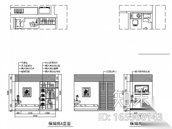 现代大气两层别墅室内装修施工图（含效果图完整报价单）cad施工图下载【ID:165360143】