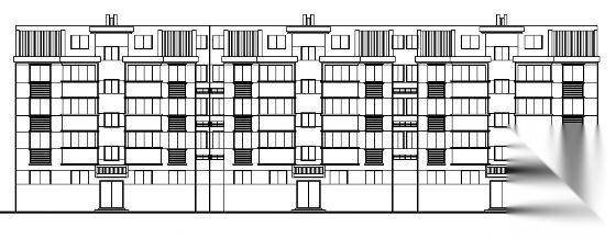 某四层商住楼建筑方案图cad施工图下载【ID:149848134】