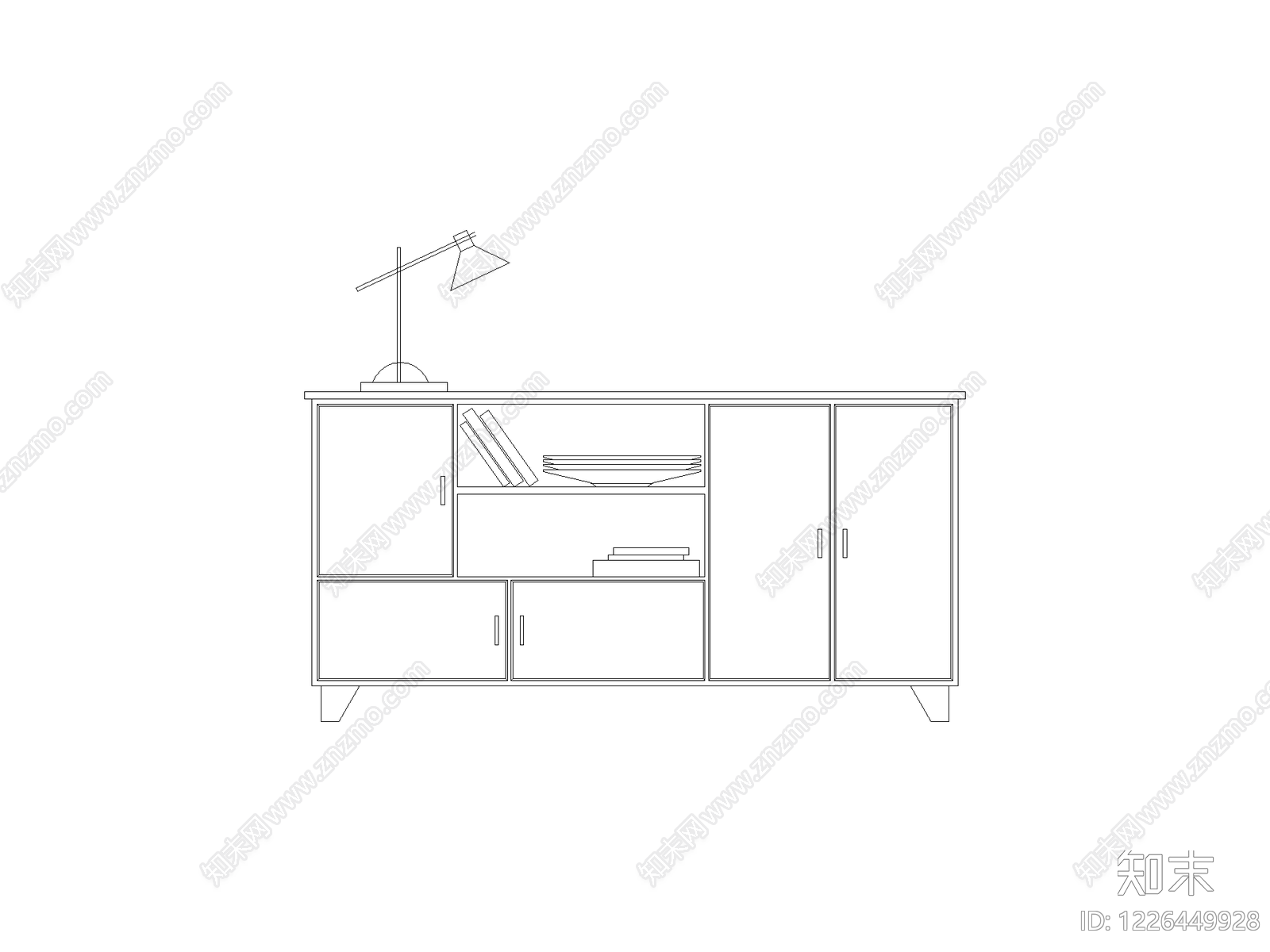 柜子cad施工图下载【ID:1226449928】