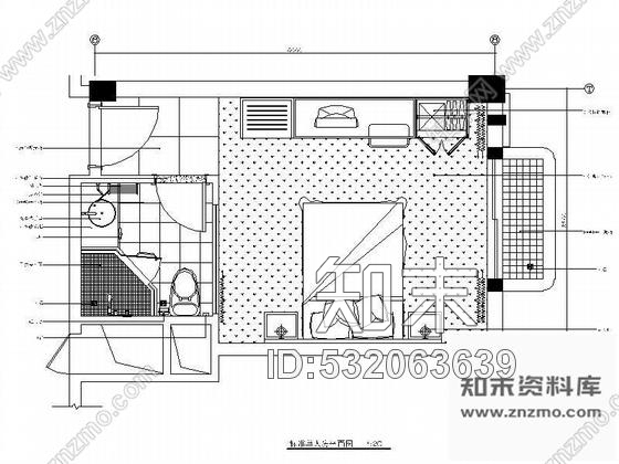 施工图酒店标准单人房装修图cad施工图下载【ID:532063639】