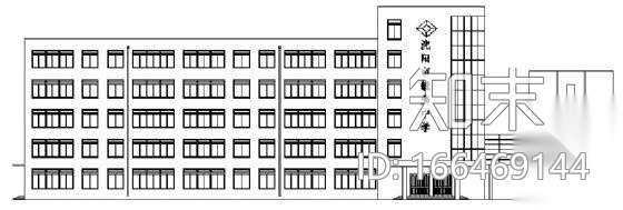 某五层中学教学楼建筑方案图（毕业设计）cad施工图下载【ID:166469144】