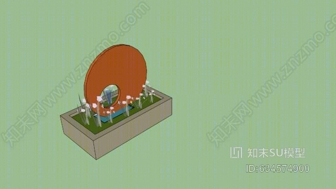 布兰登喷泉SU模型下载【ID:634574900】