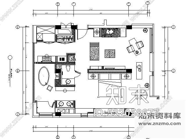 施工图南京国际建筑艺术实践展接待F型套房施工图cad施工图下载【ID:532058677】