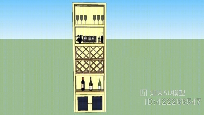 架子和酒吧SU模型下载【ID:422266547】