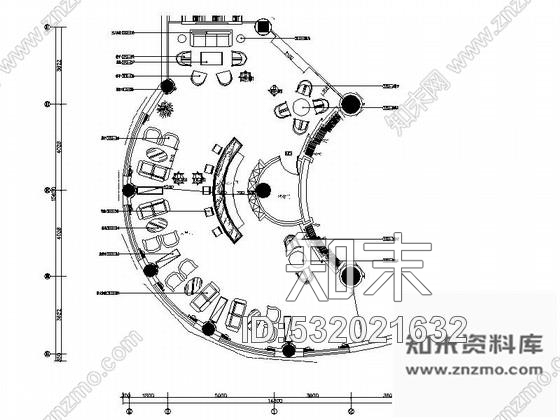 施工图南通休闲舒适五星级酒店大堂吧CAD施工图cad施工图下载【ID:532021632】