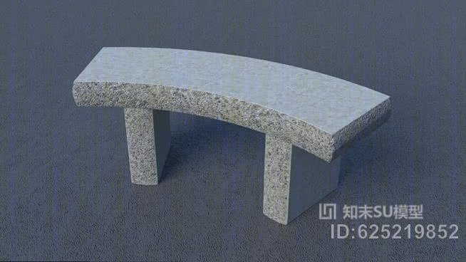现代混凝土工作台SU模型下载【ID:625219852】
