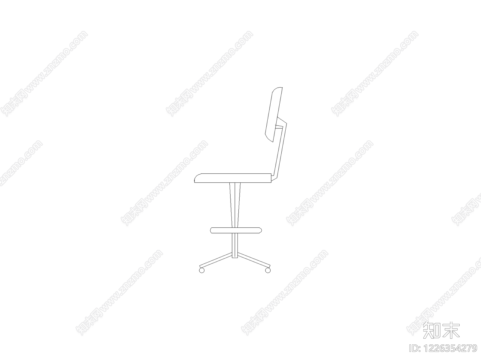 现代椅子CAD图纸